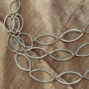 NINA Ricci for Avon 3 Layer Silver Necklace